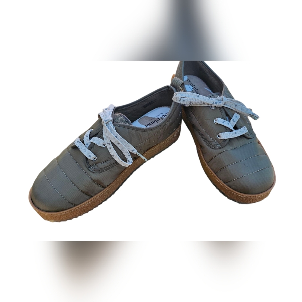 Cool Planet by Steve Madden Shoes Sneakers Chunky Sole & Puffer Recycled Fabric - Picture 2 of 12